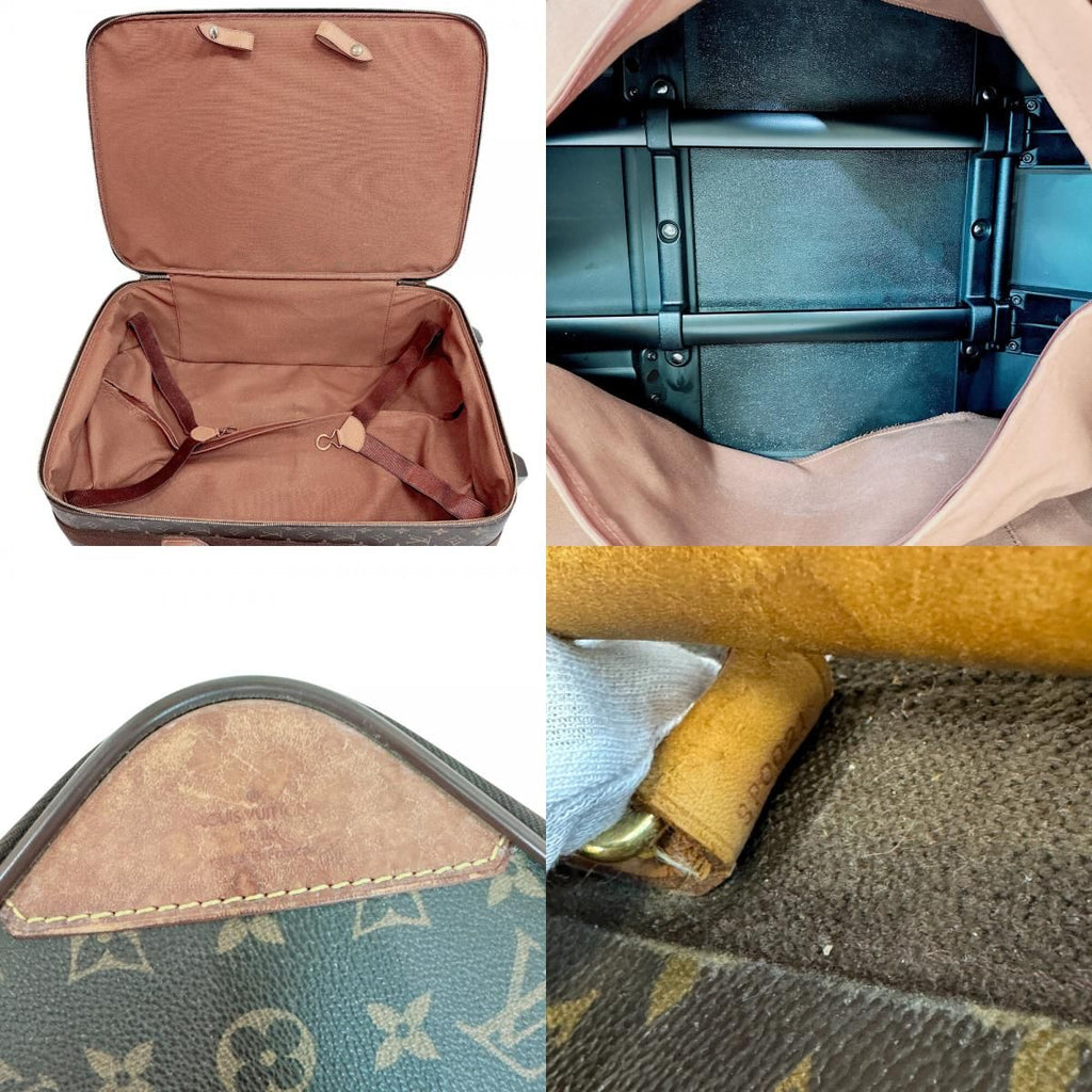 Louis Vuitton Pegase 60 Monogram Leather Travel Bag Brown — view 8