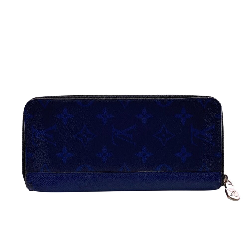Louis Vuitton Zippy Wallet Vertical Taigarama Leather Blue — view 2