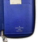 Louis Vuitton Zippy Wallet Vertical Taigarama Leather Blue — view 6