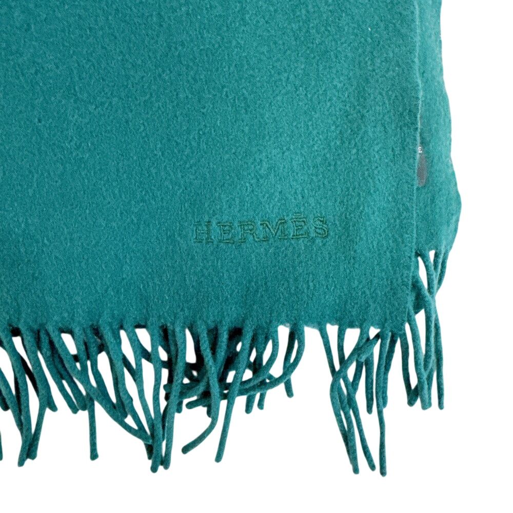 Hermes Cashmere Scarf Green — view 3
