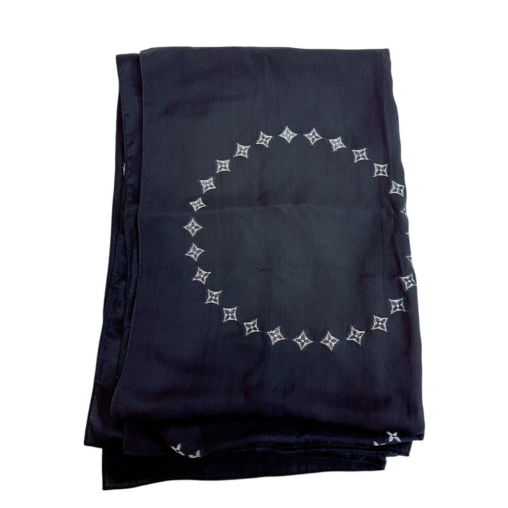 Louis Vuitton Etole Monte Carlo Cashmere Shawl Black — view 4