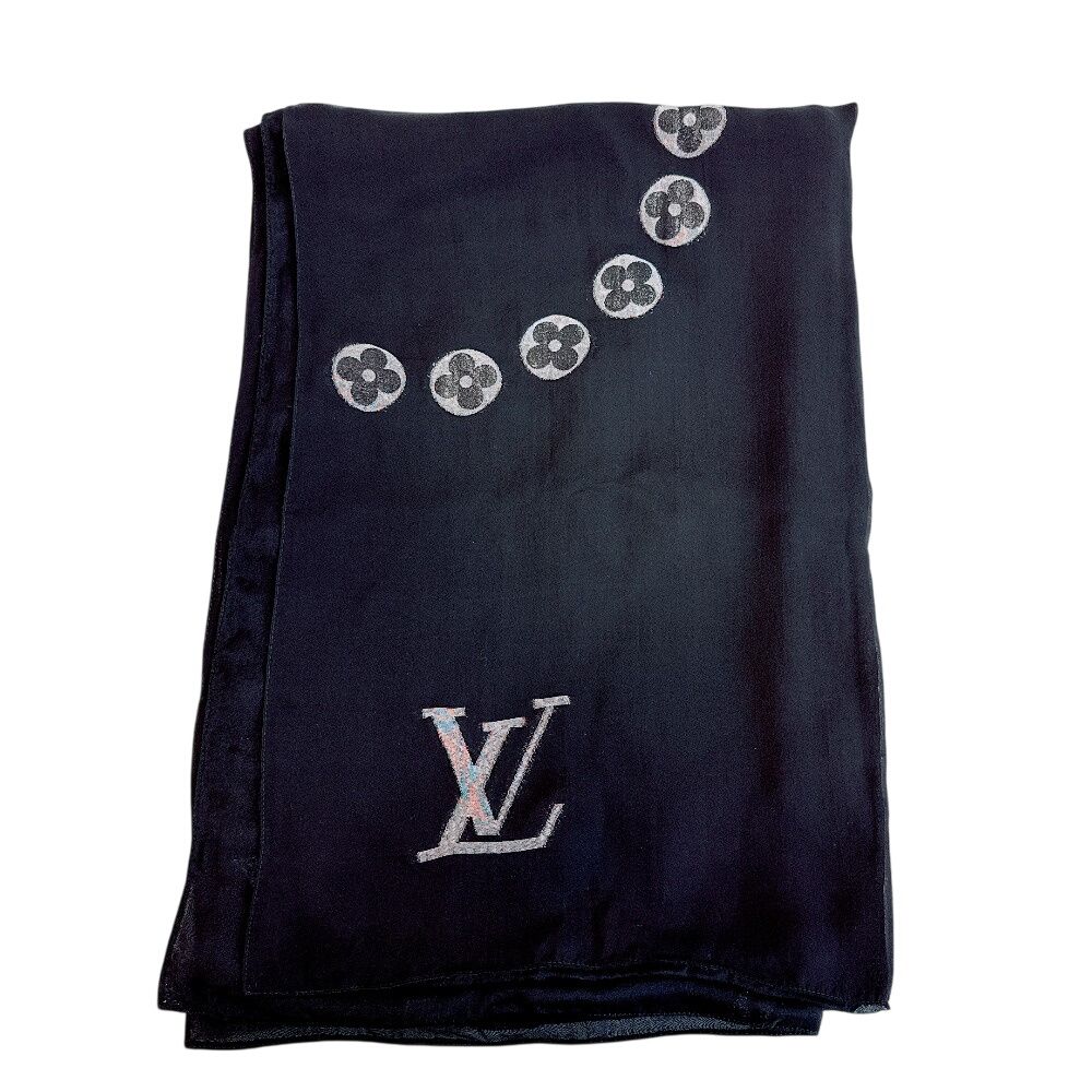 Louis Vuitton Etole Monte Carlo Cashmere Shawl Black — view 2