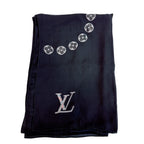 Louis Vuitton Etole Monte Carlo Cashmere Shawl Black — view 2