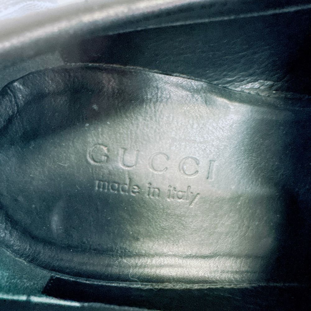 Gucci Business Shoes Interlocking Leather Black — view 8