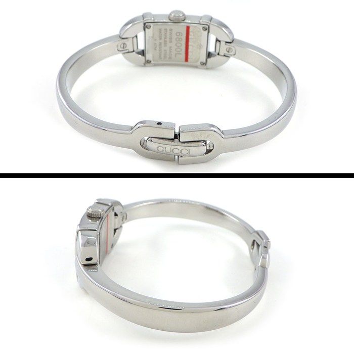 Gucci Watch Bangle Horsebit Gray Dial SS Quartz Analog Movement — view 3