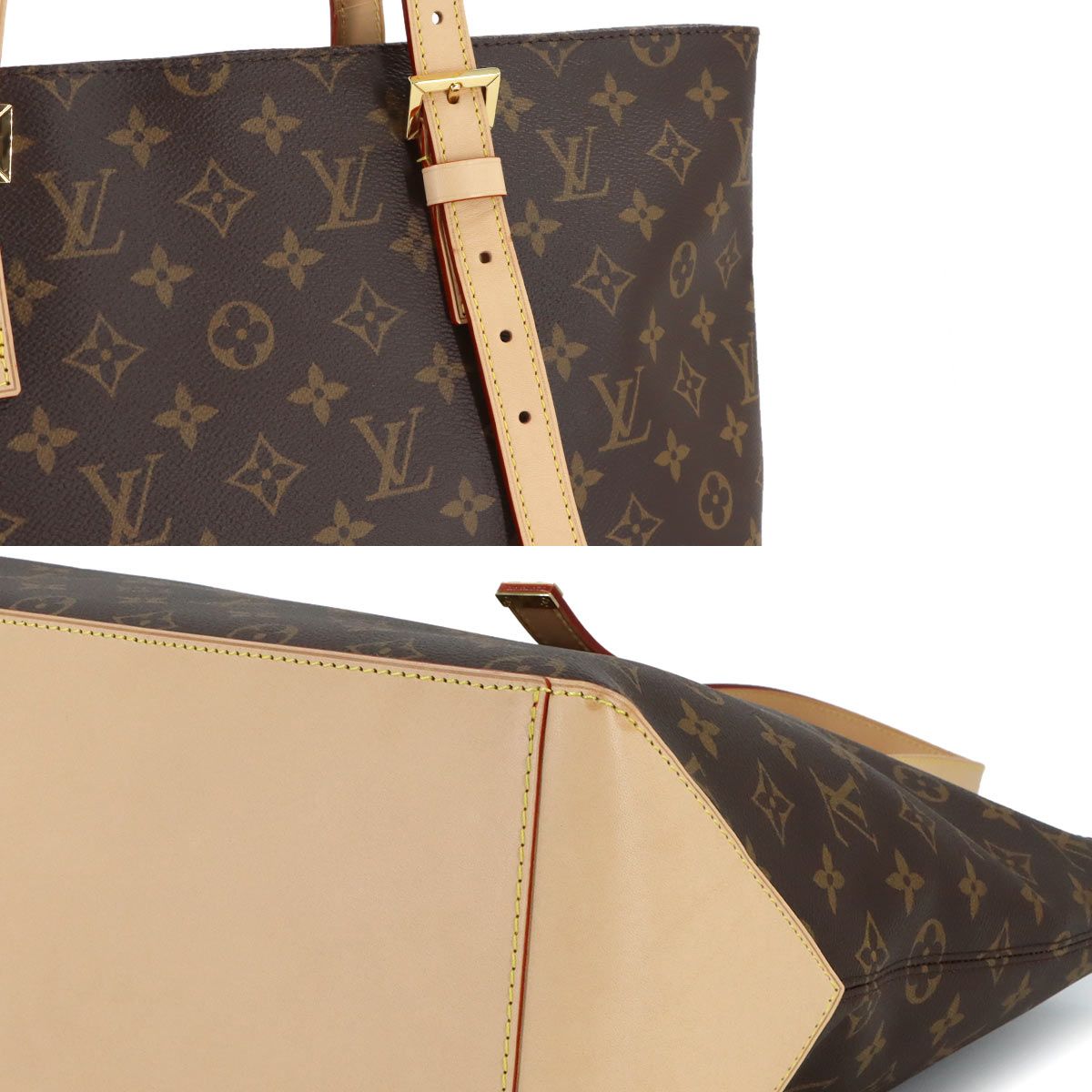 Louis Vuitton Monogram Mezzo Tote Brown Gold — view 9
