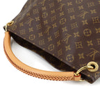 Louis Vuitton Monogram MM Shoulder Bag Brown Gold Artsy — view 5