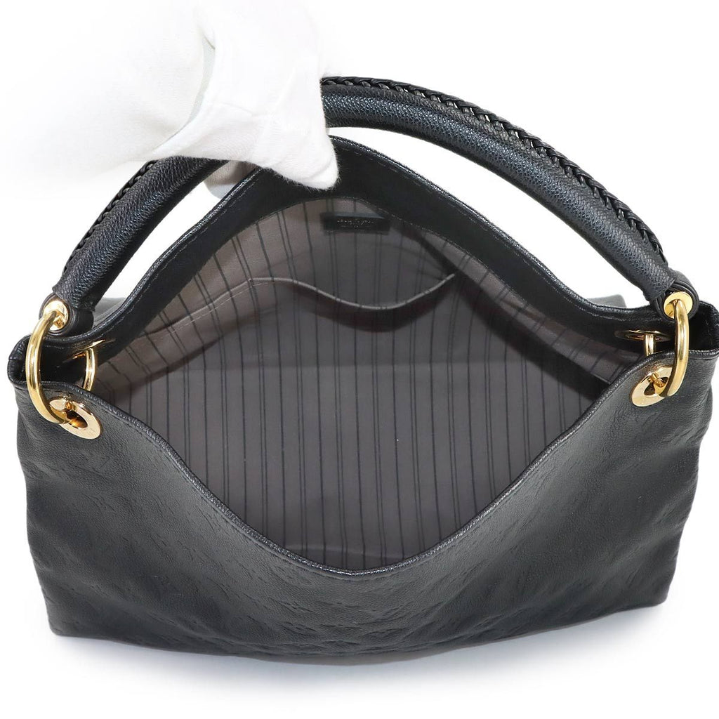 Louis Vuitton Monogram Empreinte A-z-mm Shoulder Bag Leather Noir Black — view 6