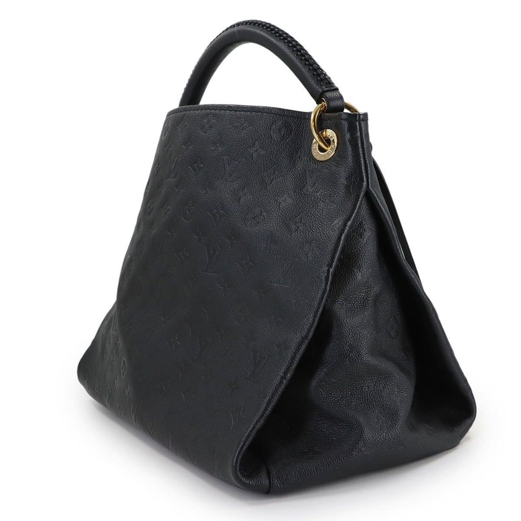 Louis Vuitton Monogram Empreinte A-z-mm Shoulder Bag Leather Noir Black — view 3