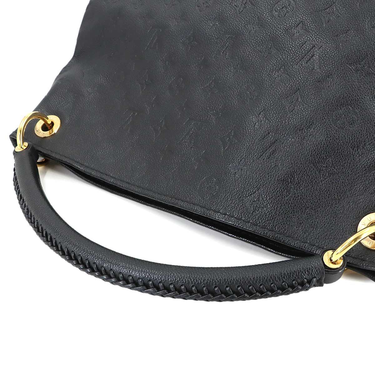 Louis Vuitton Monogram Empreinte A-z-mm Shoulder Bag Leather Noir Black — view 5