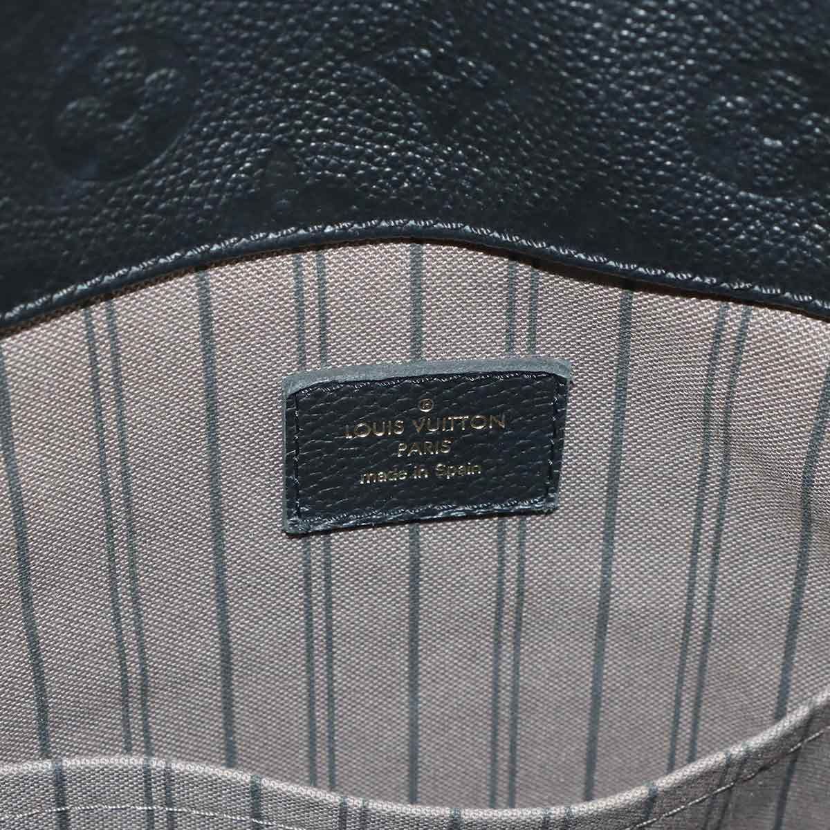 Louis Vuitton Monogram Empreinte A-z-mm Shoulder Bag Leather Noir Black — view 7