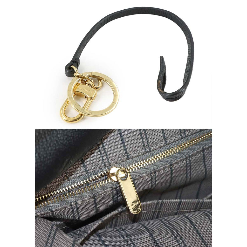 Louis Vuitton Monogram Empreinte A-z-mm Shoulder Bag Leather Noir Black — view 8