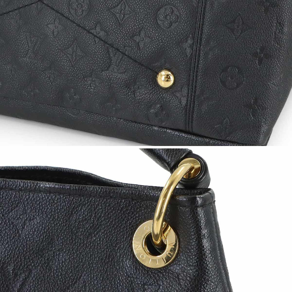 Louis Vuitton Monogram Empreinte A-z-mm Shoulder Bag Leather Noir Black — view 9