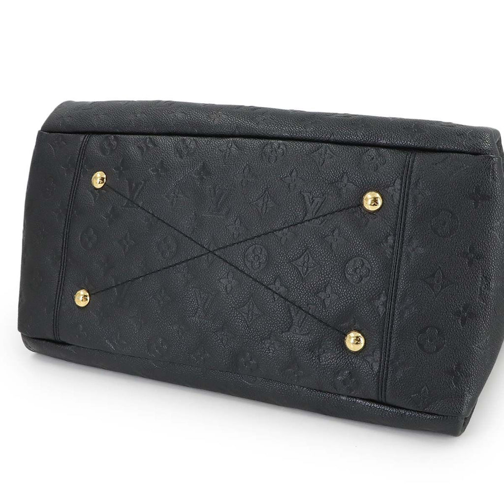 Louis Vuitton Monogram Empreinte A-z-mm Shoulder Bag Leather Noir Black — view 4