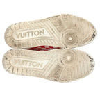 Louis Vuitton LV Trainer Damier Check Cles the Sneakers 7.5 White Red — view 3