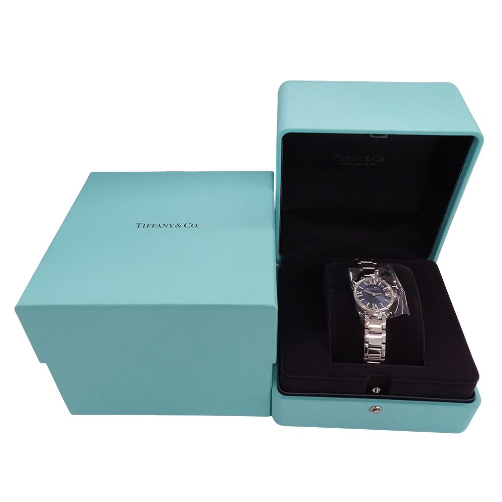 Tiffany & Co Watch Atlas Diamond Quartz Navy Dial — view 8