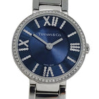 Tiffany & Co Watch Atlas Diamond Quartz Navy Dial — view 2