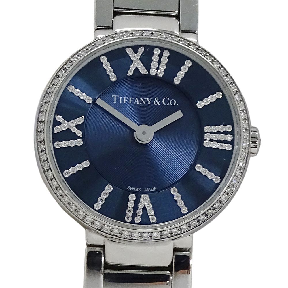 Tiffany & Co Watch Atlas Diamond Quartz Navy Dial — view 2