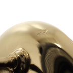 Chanel CC Camellia Logo Earrings Metal Leather Gold Black — view 8