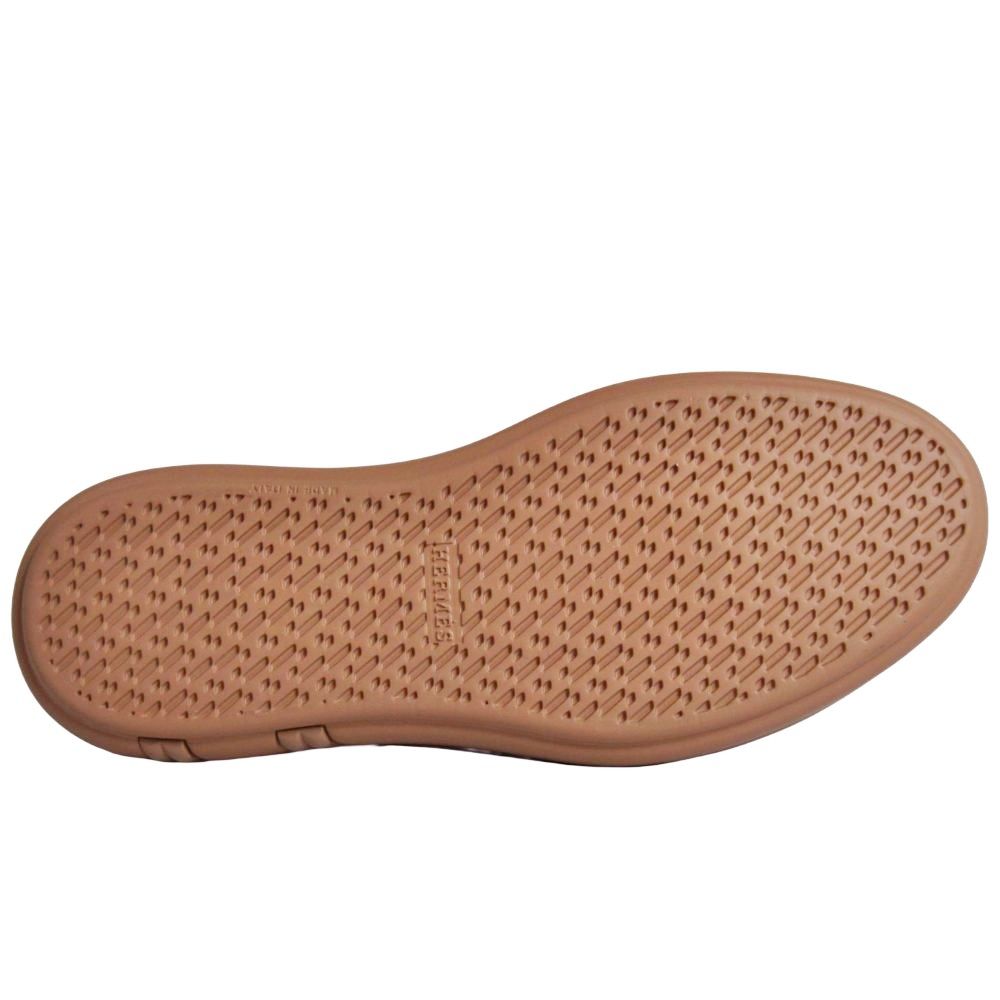 Hermes Sneakers Happy Leather Pink Beige — view 8