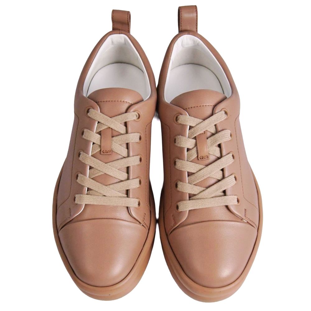 Hermes Sneakers Happy Leather Pink Beige — view 4
