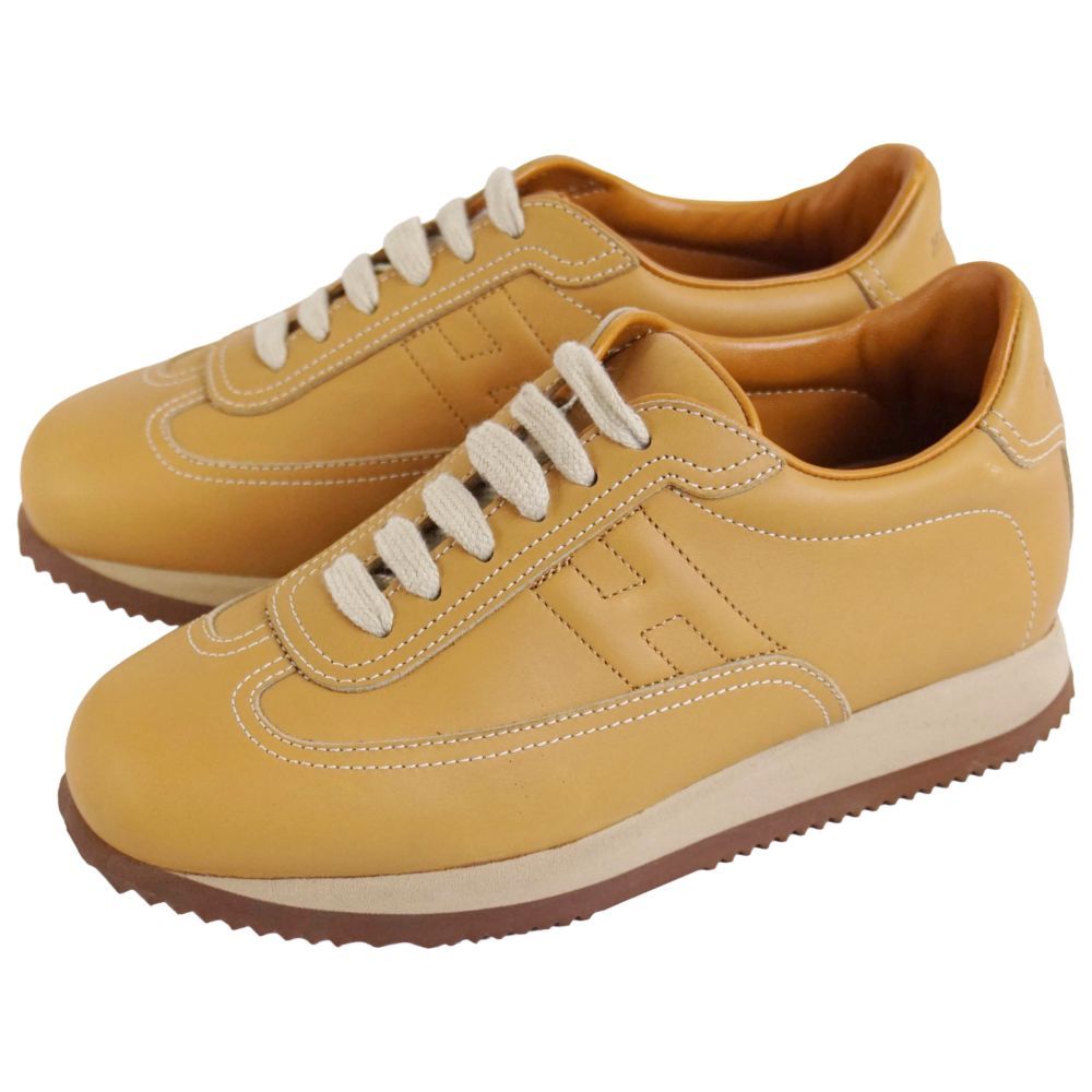 Hermes Sneakers Low Cut Logo Quick Leather — view 2