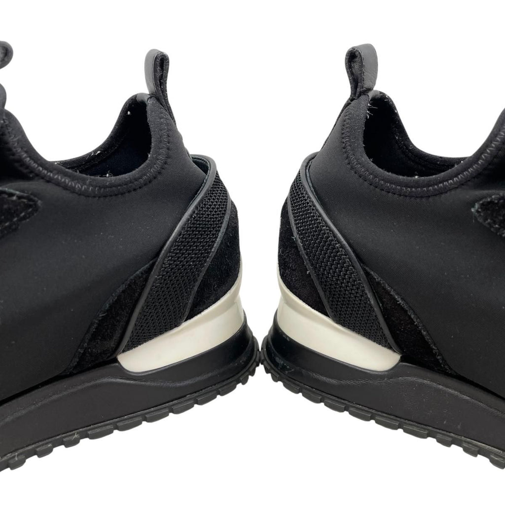 Louis Vuitton Sneakers Run Away 36.5 LV Circle Logo Suede Mesh Black — view 8