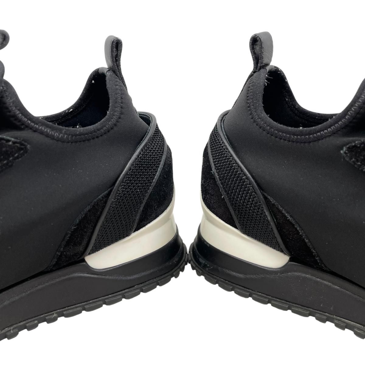 Louis Vuitton Sneakers Run Away 36.5 LV Circle Logo Suede Mesh Black — view 8