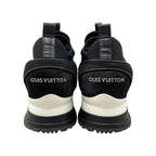 Louis Vuitton Sneakers Run Away 36.5 LV Circle Logo Suede Mesh Black — view 4