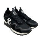Louis Vuitton Sneakers Run Away 36.5 LV Circle Logo Suede Mesh Black — view 2