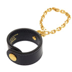 Hermes Glove Holder Box Calf Navy Gold Charm — view 3