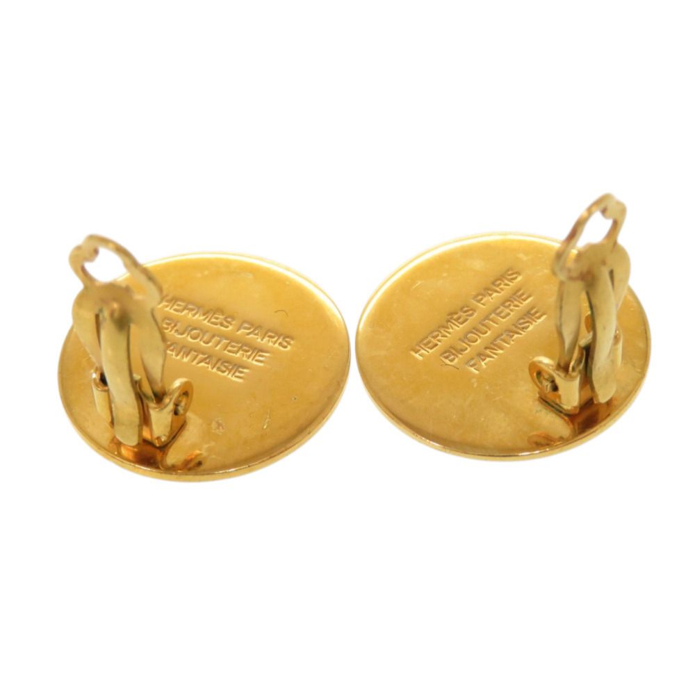 Hermes Gold Earrings — view 3