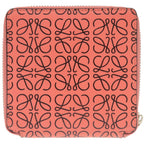 Loewe Anagram Leather Pink Bifold Wallet Black — view 2