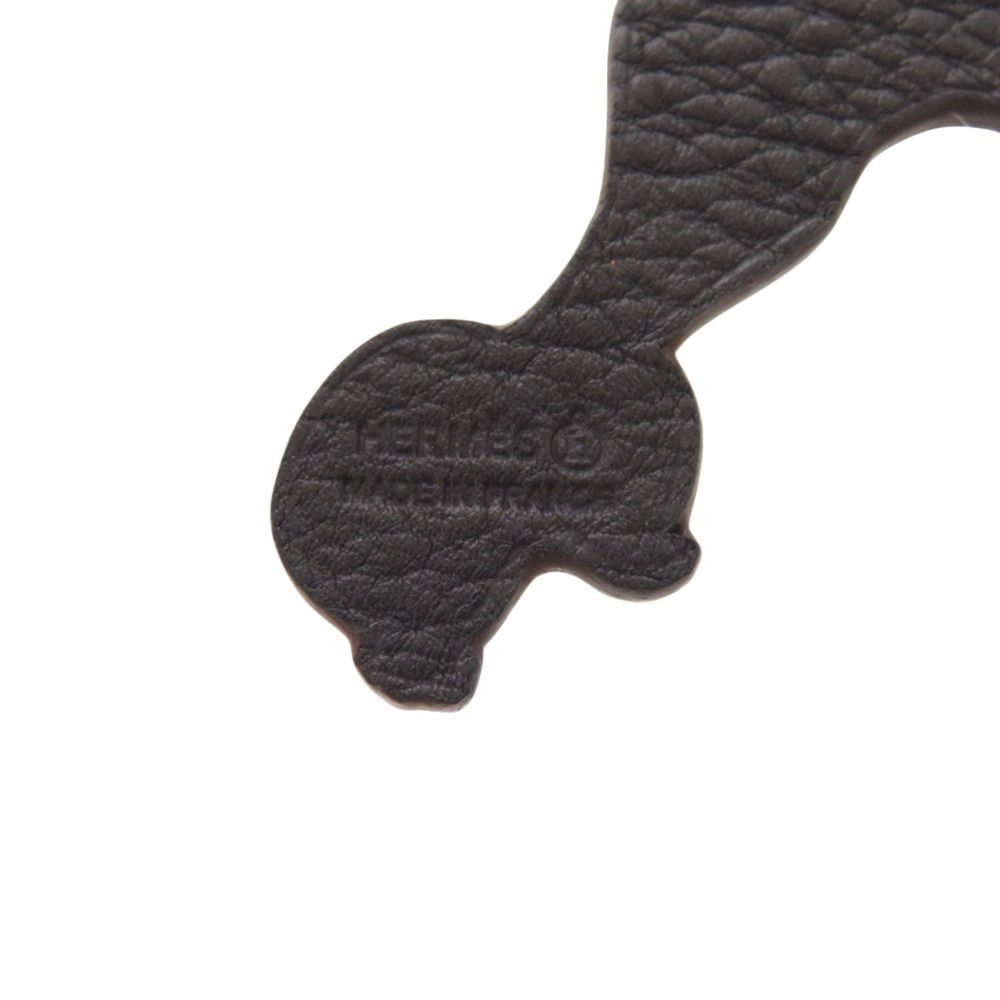 Hermes Petit Ache Toy Dollar Veau Epsom Taurillon Orange Black — view 4