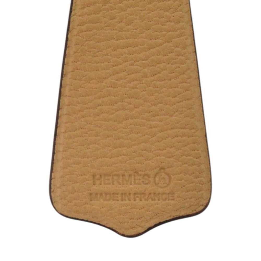 Hermes Petit Ash Toucan Leather Rouge Red Key Holder Beige — view 4