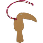 Hermes Petit Ash Toucan Leather Rouge Red Key Holder Beige — view 3