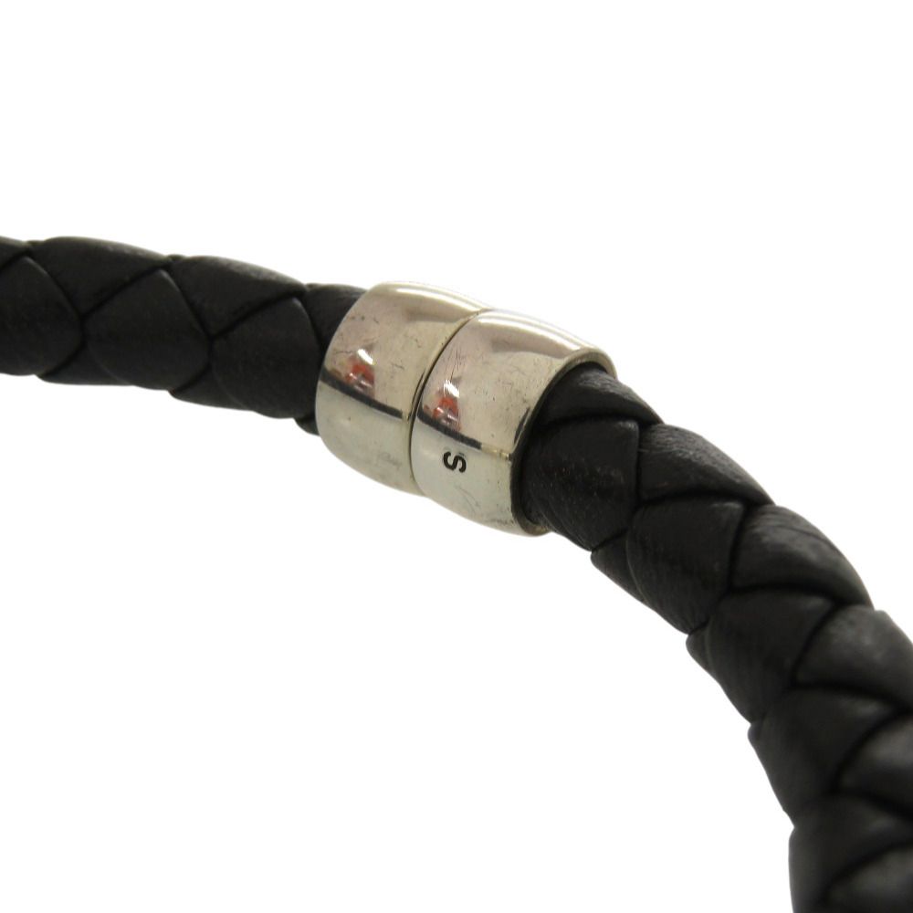 Bottega Veneta Intrecciato Leather Black Bracelet — view 6