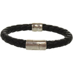 Bottega Veneta Intrecciato Leather Black Bracelet — view 4