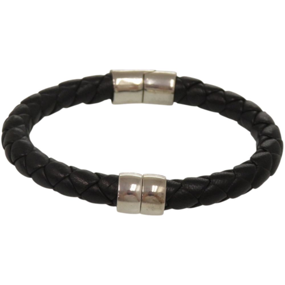 Bottega Veneta Intrecciato Leather Black Bracelet — view 5