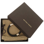 Bottega Veneta Intrecciato Leather Black Bracelet — view 2