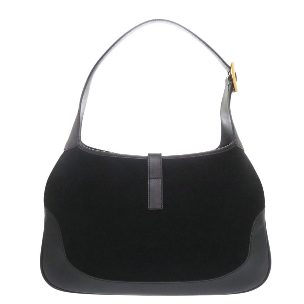 Gucci Jackie 001 Shoulder Bag Suede Leather Black — view 2