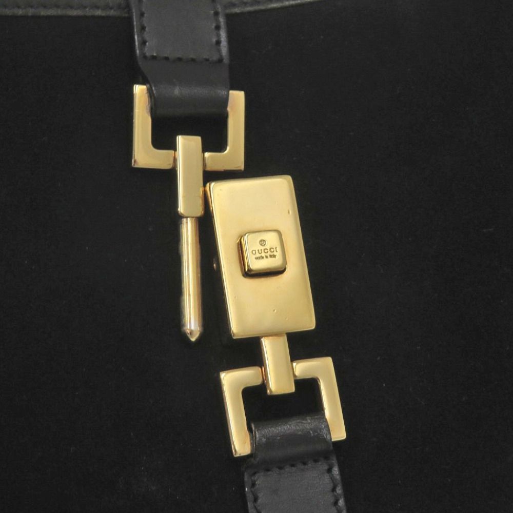 Gucci Jackie 001 Shoulder Bag Suede Leather Black — view 7