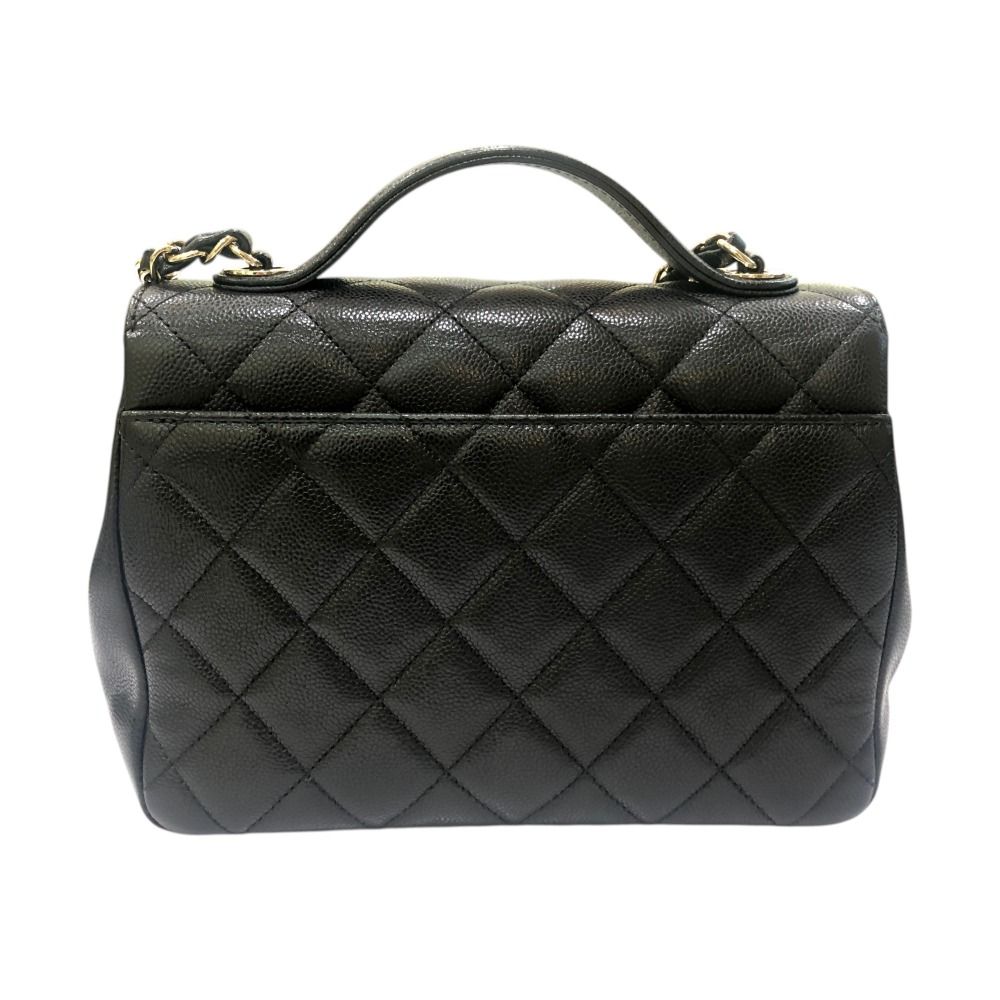 Chanel Shoulder Bag Business Affinity Caviar Leather Black — view 2