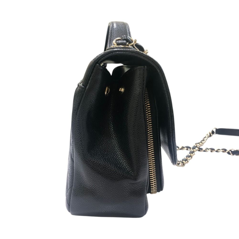 Chanel Shoulder Bag Business Affinity Caviar Leather Black — view 3