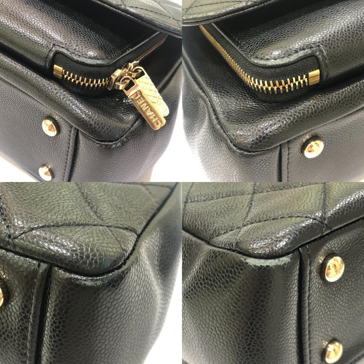 Chanel Shoulder Bag Business Affinity Caviar Leather Black — view 7