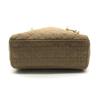Dior Lady Cannage Nylon Canvas 2-Way Mini Small Shoulder Bag Beige — view 4
