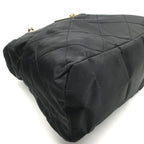 Prada Nylon Chain Tote Shoulder Bag Black Purse — view 4