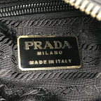 Prada Nylon Chain Tote Shoulder Bag Black Purse — view 8