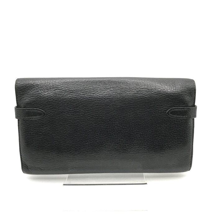 Hermes Kelly Turnlock Leather Wallet Black — view 2