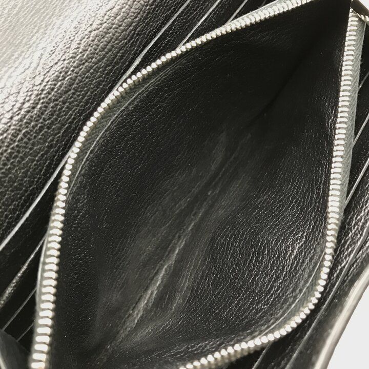 Hermes Kelly Turnlock Leather Wallet Black — view 9